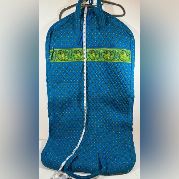 Garment Bag Blue Green Paisley Country French Provençal Quilted Hanging 26”X48” - Picture 4 of 14